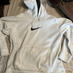 Nike White and Black Hoodie